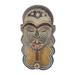 Handmade Blessed Akinyi African Wood And Aluminum Mask (Ghana) - 12.5" H x 6.75" W x 3" D