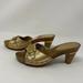 Coach Shoes | Coach Gold Abella Sandal Slip-On Size 6.5 | Color: Gold | Size: 6.5