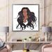 East Urban Home Portrait of African American Woman XV - Graphic Art on Canvas Canvas, Wood in White | 36 H x 36 W x 1.5 D in | Wayfair