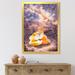 East Urban Home Hugging Foxes Over A Night Sky - Picture Frame Print on Canvas Metal in Orange | 40 H x 30 W x 1.5 D in | Wayfair