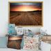 East Urban Home Landscape w/ A Field Full Of Hay Bales At Sunset - Farmhouse Canvas Wall Art Print FDP35451 Metal in Brown/Yellow | Wayfair