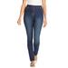 Plus Size Women's Stretch Slim Jean by Woman Within in Midnight Sanded (Size 14 T)