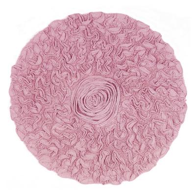 Bell Flower Round Bath Rug Collection by Home Weavers Inc in Pink (Size 30" ROUND)