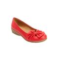 Extra Wide Width Women's The Pamela Slip On Flat by Comfortview in Red (Size 7 1/2 WW)