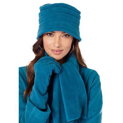 Women's Fleece Hat by Accessories For All in Deep Lagoon