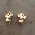 Disney Jewelry | Disney Mickey & Minnie Clip On Earrings Found | Color: Gold/Red | Size: Clip Ons