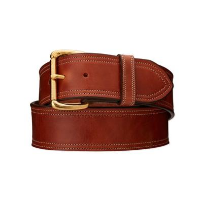 Tory Leather Trim Stitched Belt - 36 - Buck Brown - 2