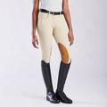 Hadley Show Mid - Rise Breeches by SmartPak - Knee Patch - 34L - Tan w/ Tan Patch - Smartpak