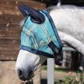 Kensington Fleece Fly Mask with Ears Made Exclusively For SmartPak - Horse - Ocean Breeze - Smartpak