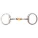 JP Korsteel Stainless Steel Copper Oval Link Eggbutt Snaffle Bit - 5.5" - Smartpak