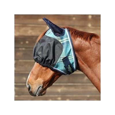 Kensington Uviator Fly Mask with Ears Made Exclusively for SmartPak - Horse - Ocean Breeze - Smartpak