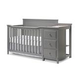 Berkley Crib & Changer Panel Crib in Weathered Gray - Sorelle Furniture 1350-WG