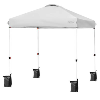 Costway 6.6 x 6.6 Feet Outdoor Pop Up Camping Cano...