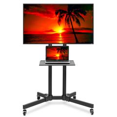 Mobile Stand with Wheels for 32-65" TV by Mount Factory - Black