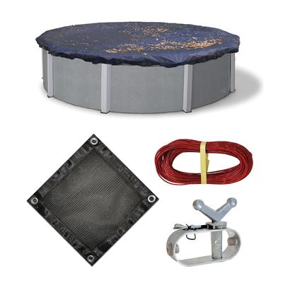 Blue Wave Round Leaf Net Above Ground Pool Cover