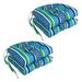 16-inch Rounded Back Tufted Indoor/Outdoor Chair Cushions (Set of 4) - 16"