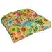 19-inch Rounded Back Tufted Indoor/Outdoor Chair Cushion - 19" x 19"