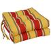 16-inch Square Tufted Indoor/Outdoor Chair Cushions (Set of 2) - 16"