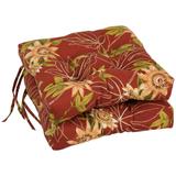 16-inch Square Tufted Indoor/Outdoor Chair Cushions (Set of 2) - 16"