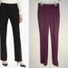 J. Crew Pants & Jumpsuits | J. Crew Burgundy Tall Edie Full-Length Trouser | Color: Silver | Size: 00