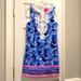 Lilly Pulitzer Dresses | Nwt - Lilly Pulitzer Gabby Stretch Shift Dress, Size 6 | Color: Blue/Pink | Size: 6