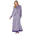 Plus Size Women's Marled Hoodie Sleep Lounger by Dreams & Co. in Plum Burst Marled (Size 22/24)