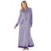 Plus Size Women's Marled Hoodie Sleep Lounger by Dreams & Co. in Plum Burst Marled (Size 22/24)