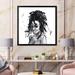 East Urban Home Monochrome Portrait of African American Woman II - Painting on Canvas in Black | 16 H x 16 W x 1.5 D in | Wayfair