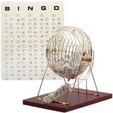 GSE Games & Sports Expert Large Bingo Game Set w/ Bingo Cage, 1.5" Ping Pong Bingo Balls, Master Board for Large Groups Metal | Wayfair CS-1104