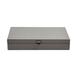 Global Views Marbled Leather D Ring Box in Gray | 3.25 H x 13 W x 7.5 D in | Wayfair 9.93358