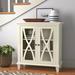 Halesowen 2 - Door Accent Cabinet Wood in White Laurel Foundry Modern Farmhouse® | 33.97 H x 31.5 W x 14.96 D in | Wayfair