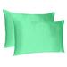 Everly Quinn McKeesport Pillowcase Silk/Satin in Green | Standard | Wayfair 15EA2EC2CC9F4B5F996EF72377129A72