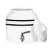 GEO SPORTS BOTTLES Porcelain Ceramic B.P.A. & Lead Free Crock 640 oz. Beverage Dispenser Porcelain China/Ceramic in White/Black | Wayfair CKOVIBLKS