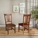 August Grove® Malcolm Solid Wood Slat Back Side Chair Wood in Brown | 38.19 H x 17.33 W x 21.85 D in | Wayfair CF5F6F4DBDA947B9BFF0254FF220C400