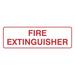 Signs ByLITA Standard Fire Extinguisher Door/Wall Sign -Red - Medium 2-3/4" X 7" Plastic in Red/White | 2.5 H x 7 W x 1 D in | Wayfair