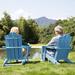Rosecliff Heights HDPE Plastic/Resin Folding Lightweight Adirondack Chair in Blue | 35.6 H x 27.5 W x 29.7 D in | Wayfair