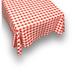 Gracie Oaks Umberto Geometric Square Tablecloth Polyester in Red | 52 D in | Wayfair 04C2D934B43E43DCB36C534611051F71