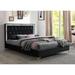 Everly Quinn Tufted Platform Bed Upholstered/Metal/Polyester in White | 47 H x 81 W x 86 D in | Wayfair 74AEF4BC6FDF491D8F3FB7C72F2E266F