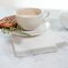 The Napkins® Hemstitch Silver Grey Linen Feel Biodegradable Single-Use Napkins in Blue | 15.75 H x 13 W in | Wayfair TNES.CS33.25CP.BL