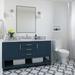 Winston Porter Padraigin 61" W Single Bathroom Vanity Set Wood/Marble in Blue | 36 H x 61 W x 22 D in | Wayfair 61C8B55787C6407984BFD334753A94FD