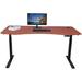 Upper Square™ Height Adjustable Standing Desk Wood/Metal in Red/Black | 71 W x 33 D in | Wayfair 1760065DB98D41D9AD9F6608A3F04CAF