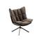Fauteuil de relaxation en tissu gris
