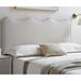 Monrovia Light Grey Velvet Upholstered Full/Queen Size Headboard