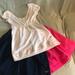 American Eagle Outfitters Skirts | American Eagle Skirts Sz Sm & Top Sz Xs, 3 Pieces | Color: Blue/Cream/Pink/Red | Size: S