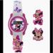 Disney Accessories | Disney Minnie Mouse Kids Digital Watch Set | Color: Pink/White | Size: Osg