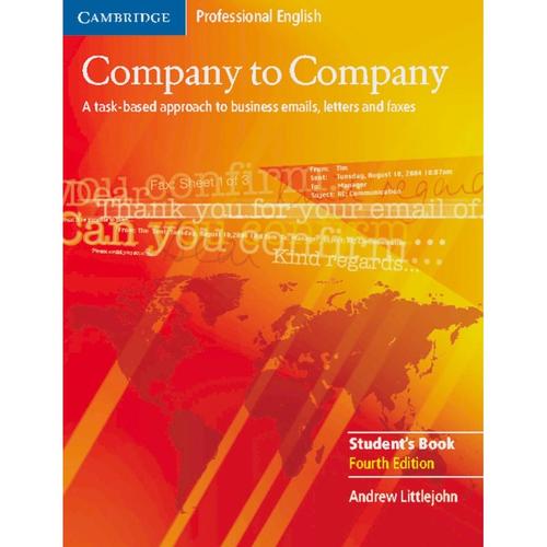 Company To Company: Company To Company B1-B2, 4Th Edition - Andrew Littlejohn, Kartoniert (TB)
