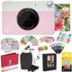 KODAK Printomatic Instant Camera (Rosa) Komplettpaket + Zinkpapier (20 Blatt) + Luxusetui + Fotoalbum + 7 Aufklebersätze + Marker + Scheren + Randaufkleber und mehr