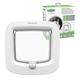 White Cat Flap Staywell 4-Way Manual Locking Cat Door PPA19-16732 Catflap