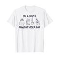Magyar Vizsla Dad I liebt Kaffee Wein Vizsla T-Shirt