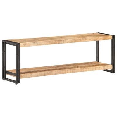 vidaXL TV Stand 47.2"x11.8"x15.7" Rough Mango Wood